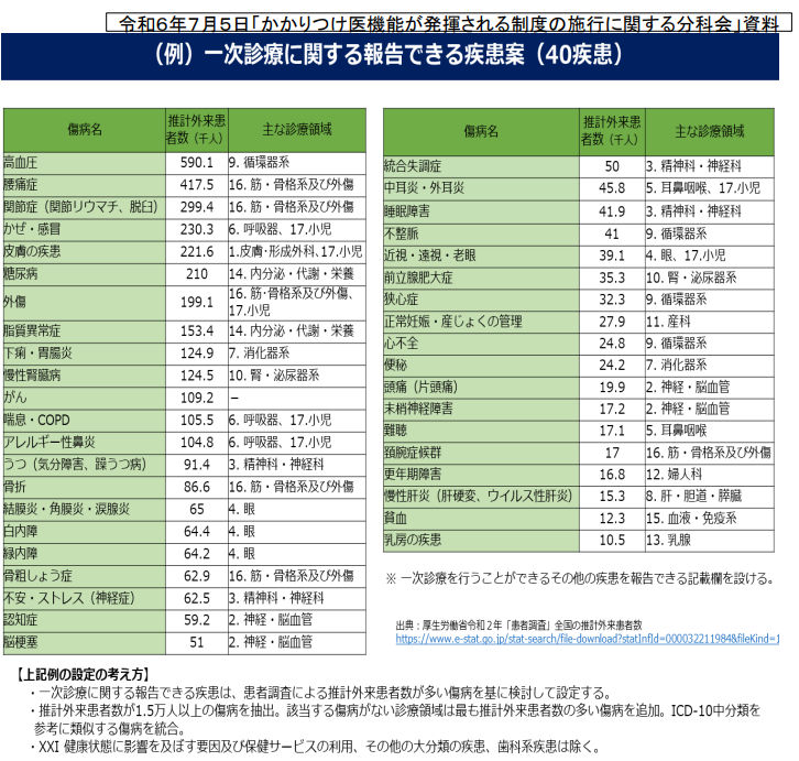 出典:厚生労働省「令和6年10月18日かかりつけ医機能報告制度に係る第1回自治体向け説明会」
