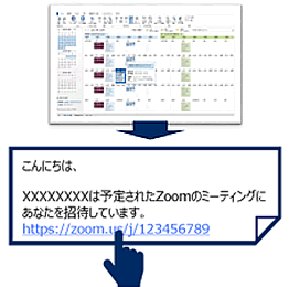 URLをクリックするだけで会議に参加できます